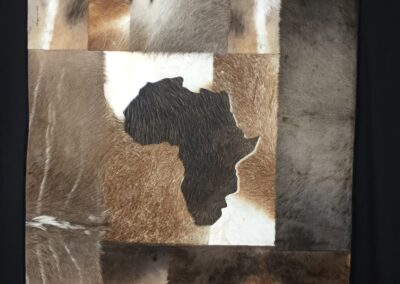african continent patchwork rug