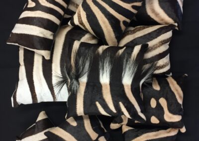 rectangular and square zebra pillows